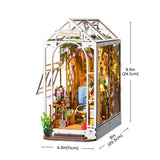 Build & Create Studio™ DIY Miniature Garden House Book Nook Kit – Creative Shelf Insert for Adults