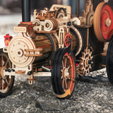 Build & Create Studio™ Tractor Locomotive Model – 3D Wooden Puzzle for Adults and Hobby Enthusiasts