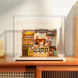 Build & Create Studio™ Miniature Dollhouse Display Case – Dustproof and Easy-to-Assemble Home Décor