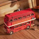 Build & Create Studio™ London Tour Bus 3D Wooden Puzzle – City Sightseeing Model Kit for Kids