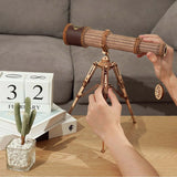 Build & Create Studio™ 3D Wooden Monocular Telescope – DIY Assembly Kit for All Ages