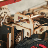 Build & Create Studio™ Tractor Locomotive Model – 3D Wooden Puzzle for Adults and Hobby Enthusiasts