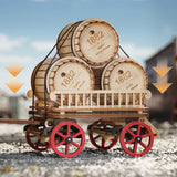 Build & Create Studio™ Tractor Locomotive Model – 3D Wooden Puzzle for Adults and Hobby Enthusiasts