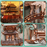 Kit de rincón de lectura de madera Build &amp; Create Studio™ – La vida de Su Dongpo 