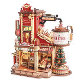 Magical Musical Christmas Dream Factory in Wood