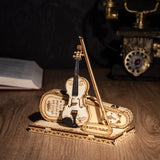 Build & Create Studio™ Build a Beautiful Miniature Violin with the Violin Capriccio 3D Wooden Puzzle