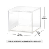 Build & Create Studio™ Miniature Dollhouse Display Case – Dustproof and Easy-to-Assemble Home Décor